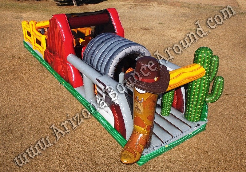Western themed obstacle course rental Phoenix Arizona